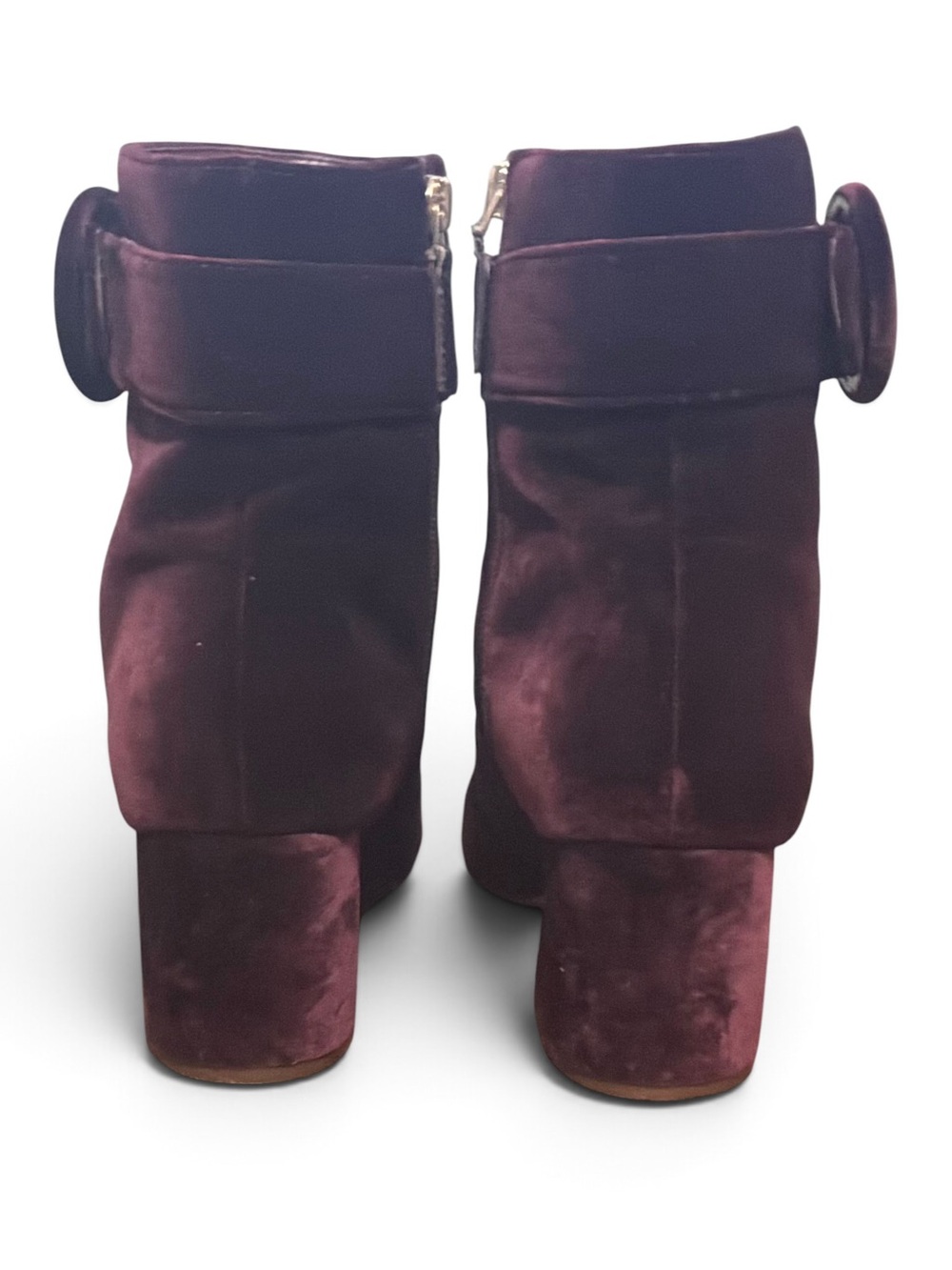 Nine West Quilby Velvet Ankle Boot in Dark Purple - Picture 7 of 8